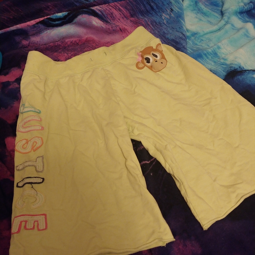 HP yellow green shorts girls juniors size 14